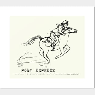 pony express Posters and Art